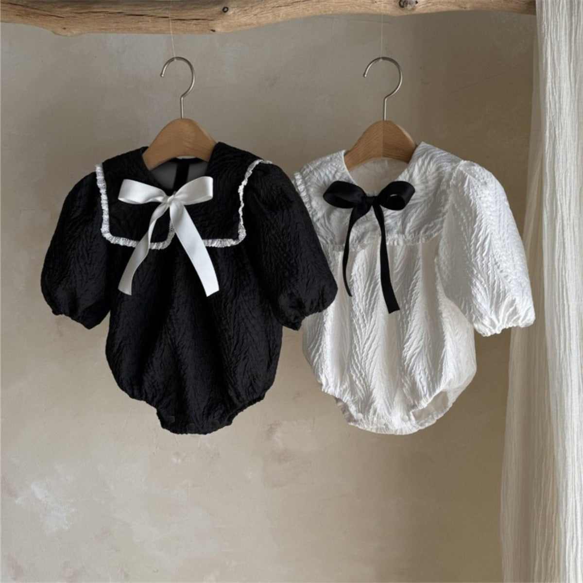 MyKids-USA® Autumn Arrival Lace Trim Baby Kids Girls Princess Long Sleeves Onesies