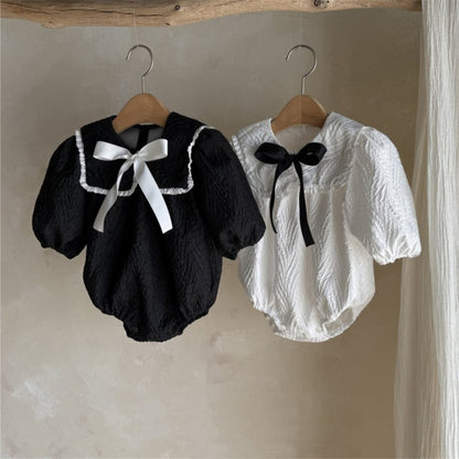 MyKids-USA® Autumn Arrival Lace Trim Baby Kids Girls Princess Long Sleeves Onesies