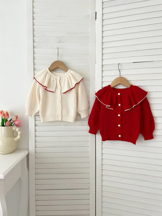 Autumn Arrival Baby Kids Girls Comfortable Plain Knitted Long Sleeves Cardigan, MyKids-USA®, Baby & Toddler Outerwear, MyKids-USA -  -  -  -  -  -  - 