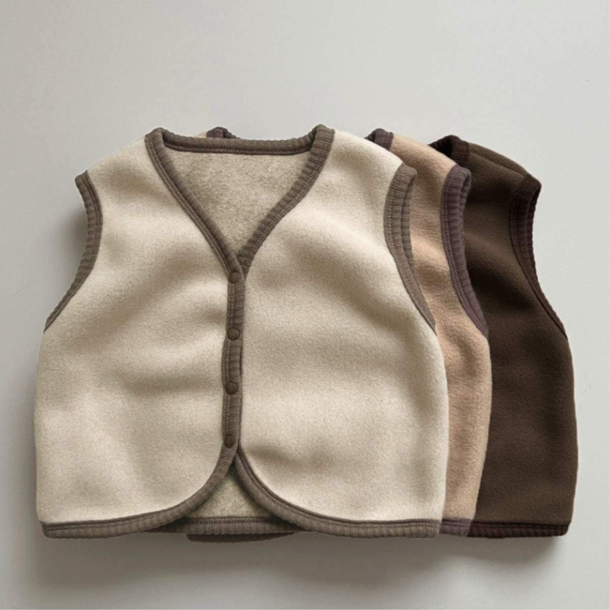 Arrival Winter and Autumn Baby Kids Unisex Fleece-Lined Sleeveless V Neck Vest, MyKids-USA®, Baby & Toddler Coats & Jackets, MyKids-USA -  -  -  -  -  -  - .