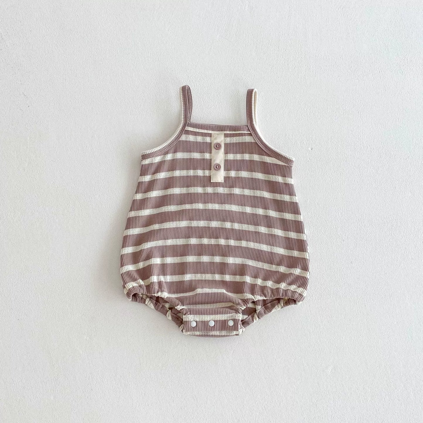 Summer Arrival Baby Unisex Casual Striped Sleeveless Onesies, MyKids-USA®, Baby One-Pieces, MyKids-USA - Size/Age - 66 (3-6M) - Color - Purple -  -  - TR2506032237-B
