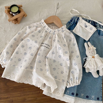 Arrival Spring Baby Kids Girls Flowers and Letters Pattern Top with Bags, MyKids-USA®, Baby & Toddler Tops, MyKids-USA -  -  -  -  -  -  - .