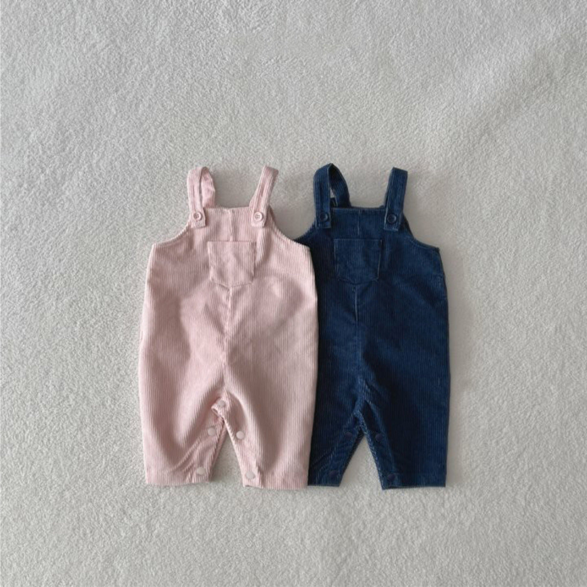 Autumn and Spring Arrival Baby Unisex Solid Color Corduroy Sleeveless Rompers Overalls, MyKids-USA®, Baby One-Pieces, MyKids-USA -  -  -  -  -  -  - .