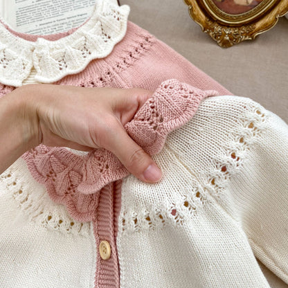 Baby Girl In New Autumn Embroidery Long-Sleeved Cardigan