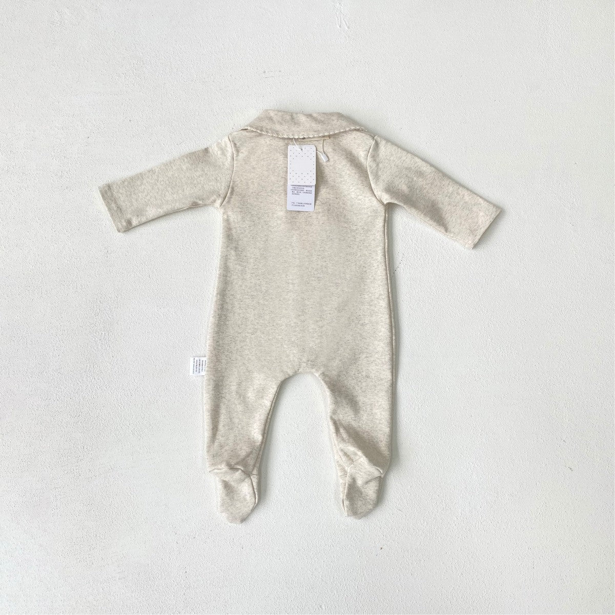 MyKids-USA® Autumn Hot Selling Baby Unisex Single Breasted Long Sleeves Plain Romper