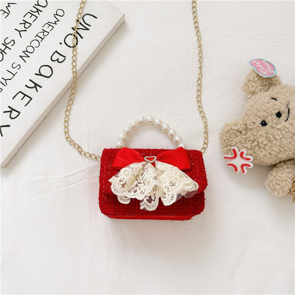 Stylish And Versatile Carry-On Girls Portable Red Crossbody Handbag, MyKids-USA®, Handbags, MyKids-USA - Size/Age - Average Size (3-8Y) - Color - Light Pink -  -  - TR2403232333-I