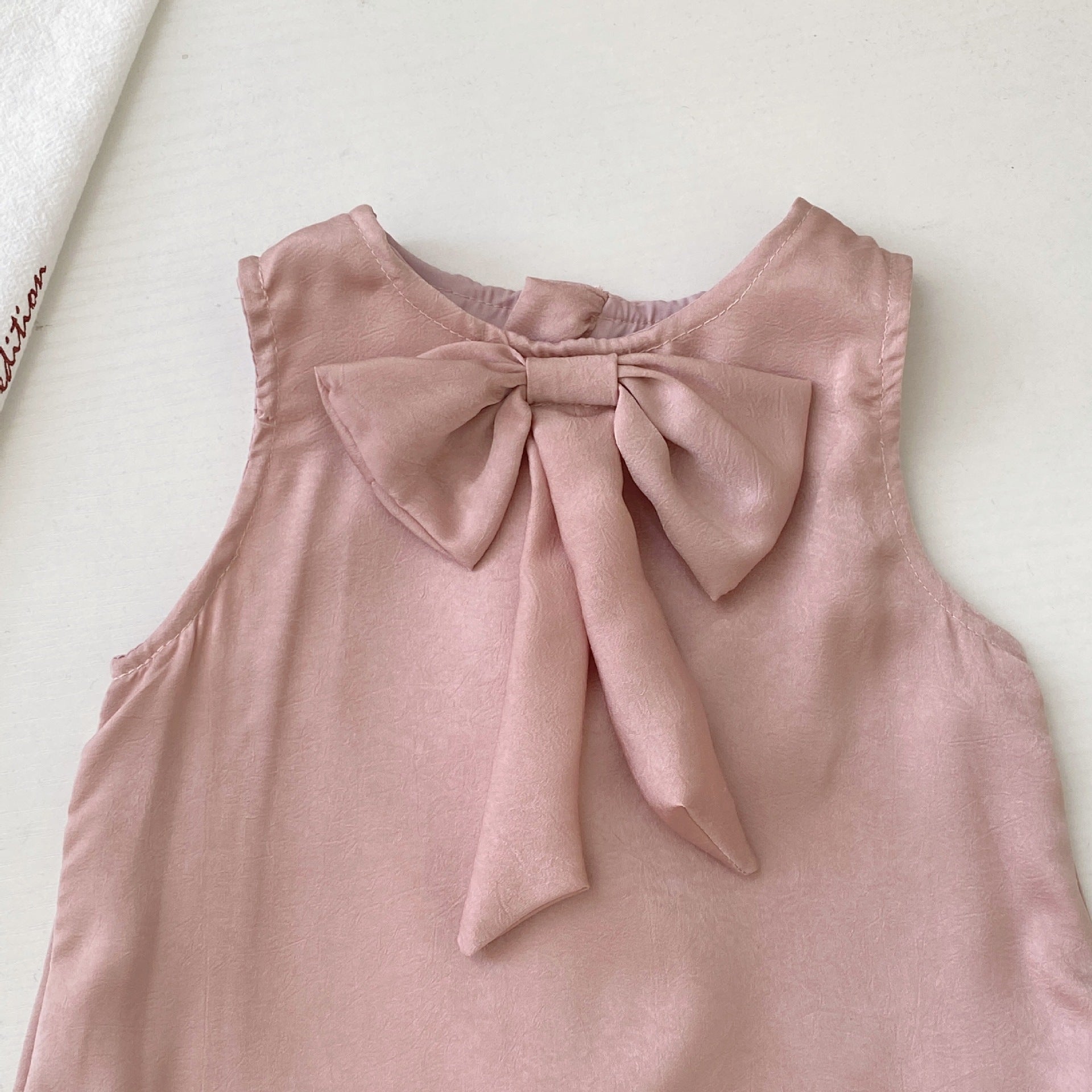 Summer Arrival Baby Girls Sleeveless Pink Butterfly-bow and Tulle Decorated Dress, MyKids-USA®, Baby & Toddler Dresses, MyKids-USA -  -  -  -  -  -  - .