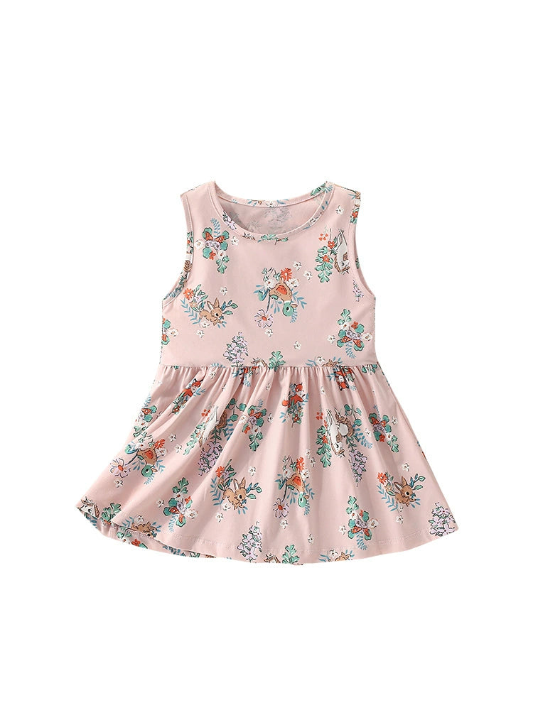 Summer Arrival Floral Pattern Sleeveless Cute Dress for Stylish Girls, MyKids-USA®, Baby & Toddler Dresses, MyKids-USA -  -  -  -  -  -  - 