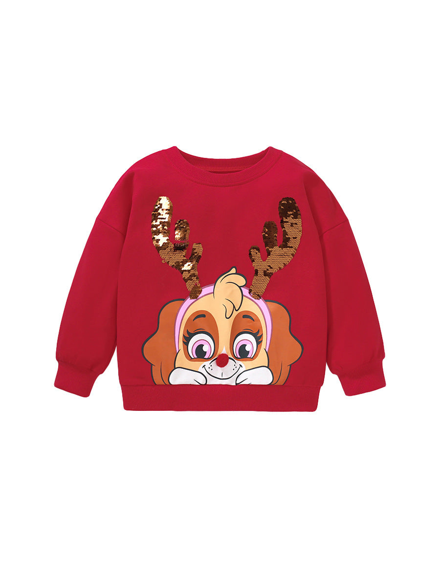 Autumn Arrival Kids Unisex Casual Christmas Cartoon Pattern Long Sleeves Pullover, MyKids-USA®, Sweatshirts, MyKids-USA -  -  -  -  -  -  - 