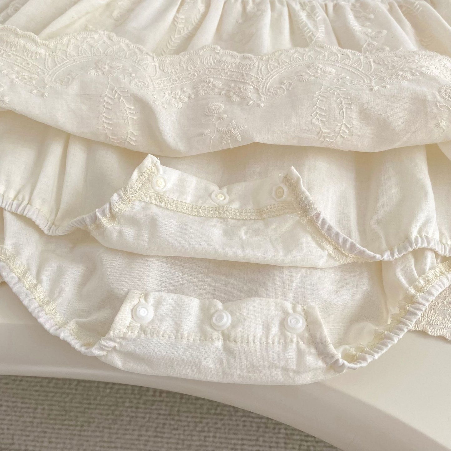 Spring Arrival Baby Girls Long Sleeves Flowers Embroidered Solid Color Bodysuit Dress, MyKids-USA®, Baby & Toddler Dresses, MyKids-USA -  -  -  -  -  -  - .