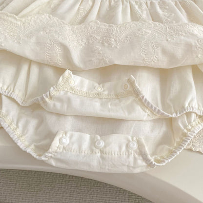 Spring Arrival Baby Girls Long Sleeves Flowers Embroidered Solid Color Bodysuit Dress, MyKids-USA®, Baby & Toddler Dresses, MyKids-USA -  -  -  -  -  -  - .