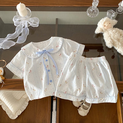 Summer Baby Kids Boys and Girls Short Sleeves Cute Pattern Shirt and Shorts Clothing Set, MyKids-USA®, Baby & Children's Outfits, MyKids-USA - Size/Age - 80 (9-12M) - Color - White -  -  - TR2604072250-E.