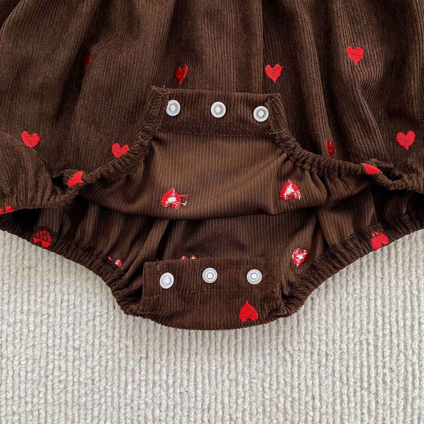 MyKids-USA® Autumn Hearts Pattern Baby Kids Girls Princess Long Sleeves Bodysuit