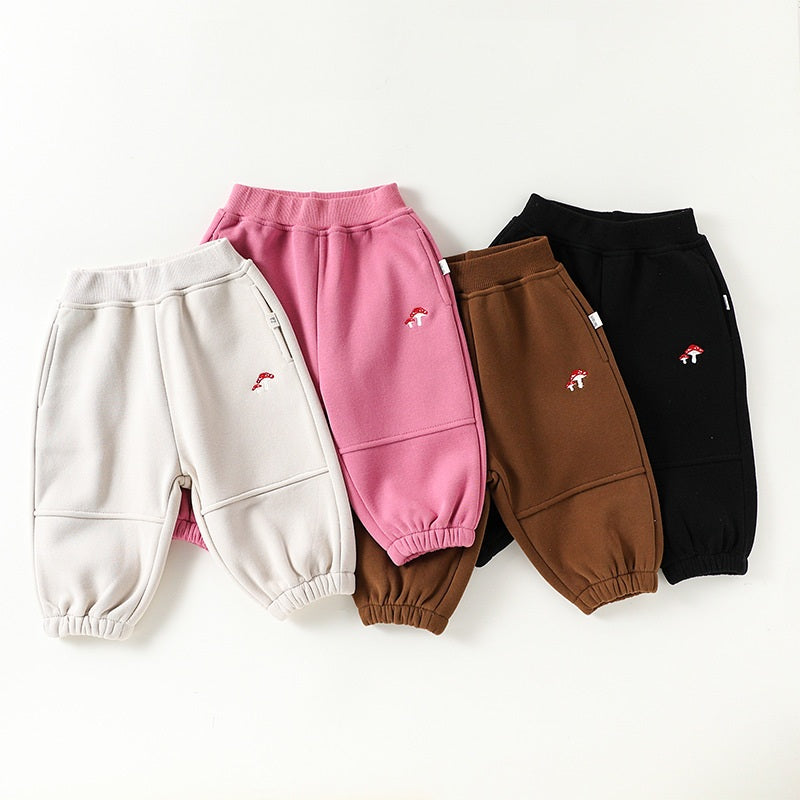 Spring and Autumn Arrival Baby Kids Unisex Mushroom Pattern Casual Pants, MyKids-USA®, Sweatpants, MyKids-USA -  -  -  -  -  -  - 