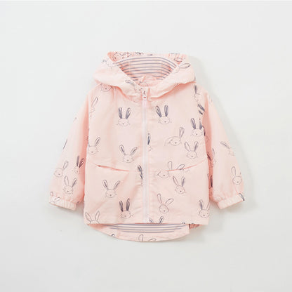 Baby Girl Rabbit Pattern Casual Fashion Jacket