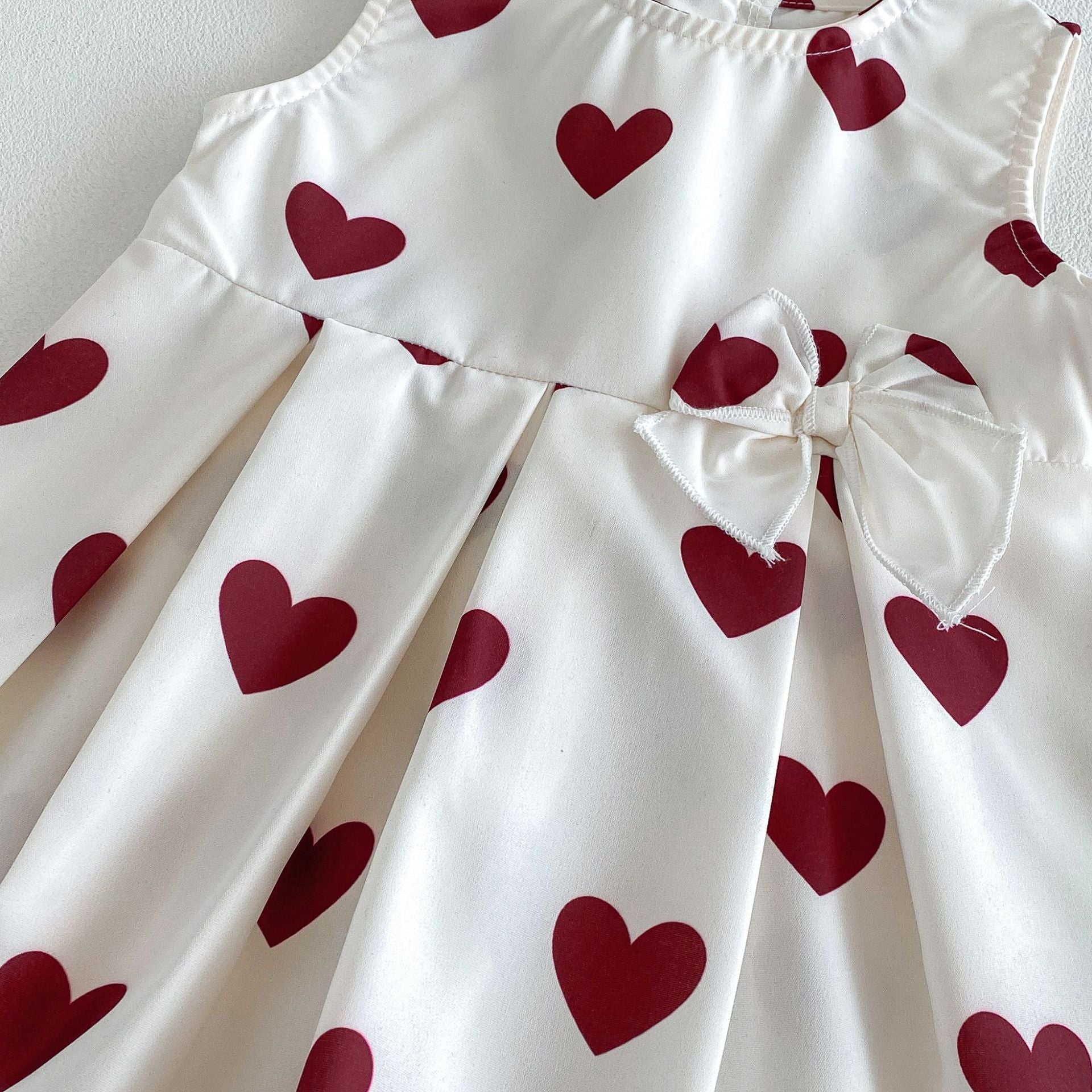 Summer Arrival Baby Girls Sleeveless Hearts Pattern Dress, MyKids-USA®, Baby & Children's Dresses, MyKids-USA -  -  -  -  -  -  - .