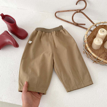 Autumn and Spring Arrival Casual American Style Solid Color Pants, MyKids-USA®, Trousers, MyKids-USA - Size/Age - 73 (6-9M) - Color - Khaki -  -  - TR2510302320-B