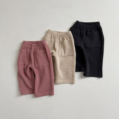 Arrival Baby Kids Boy And Girl Solid Color Waffle Grid Winter and Autumn Casual Pants, MyKids-USA®, Trousers, MyKids-USA -  -  -  -  -  -  - .
