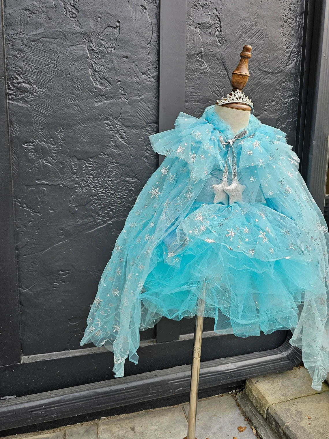 Arrival Girls’ In-Stock Sweet Mesh Cape (25cm*20cm) for Halloween Parties, MyKids-USA®, Costume Accessories, MyKids-USA - Size/Age - Average - Color - Blue -  -  - TR2508201828-B.
