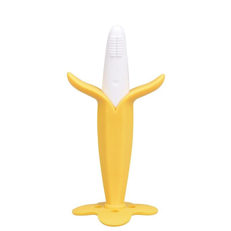 Baby Teething Toys – Banana & Corn Silicone Teething, MyKids-USA®, Teethers, MyKids-USA - Size/Age - Average Size (0-6Y） - Color - Beige -  -  - TR2508302208-F