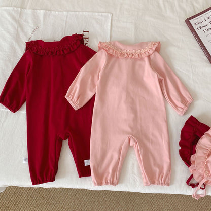 Autumn and Winter Arrival Baby Girls Long Sleeves Flowers Pattern Single Breasted Rompers, MyKids-USA®, Baby One-Pieces, MyKids-USA -  -  -  -  -  -  - .