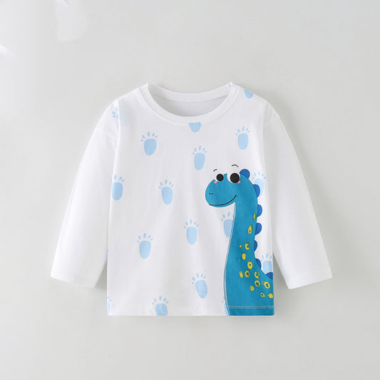 Dinosaur Pattern Baby Boy Casual Comfy Shirt