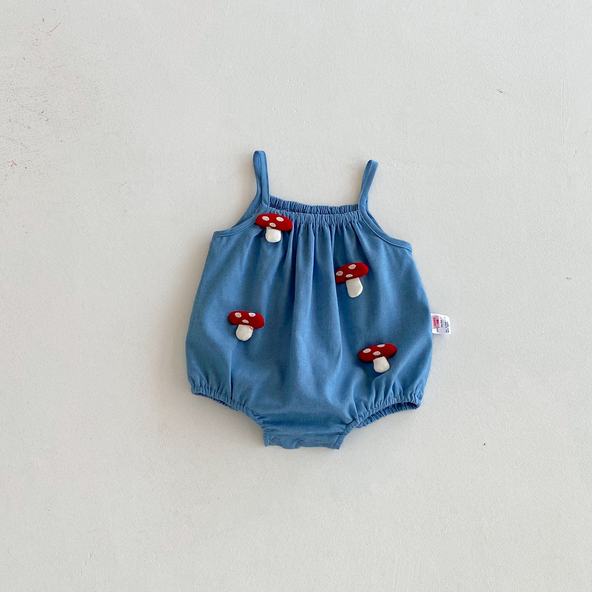 Summer Arrival Baby Girls Sleeveless Mushrooms Pattern Bodysuit, MyKids-USA®, Baby & Children's One-Pieces, MyKids-USA - Size/Age - 66 (3-6M) - Color - Blue -  -  - TR2606012338-A.