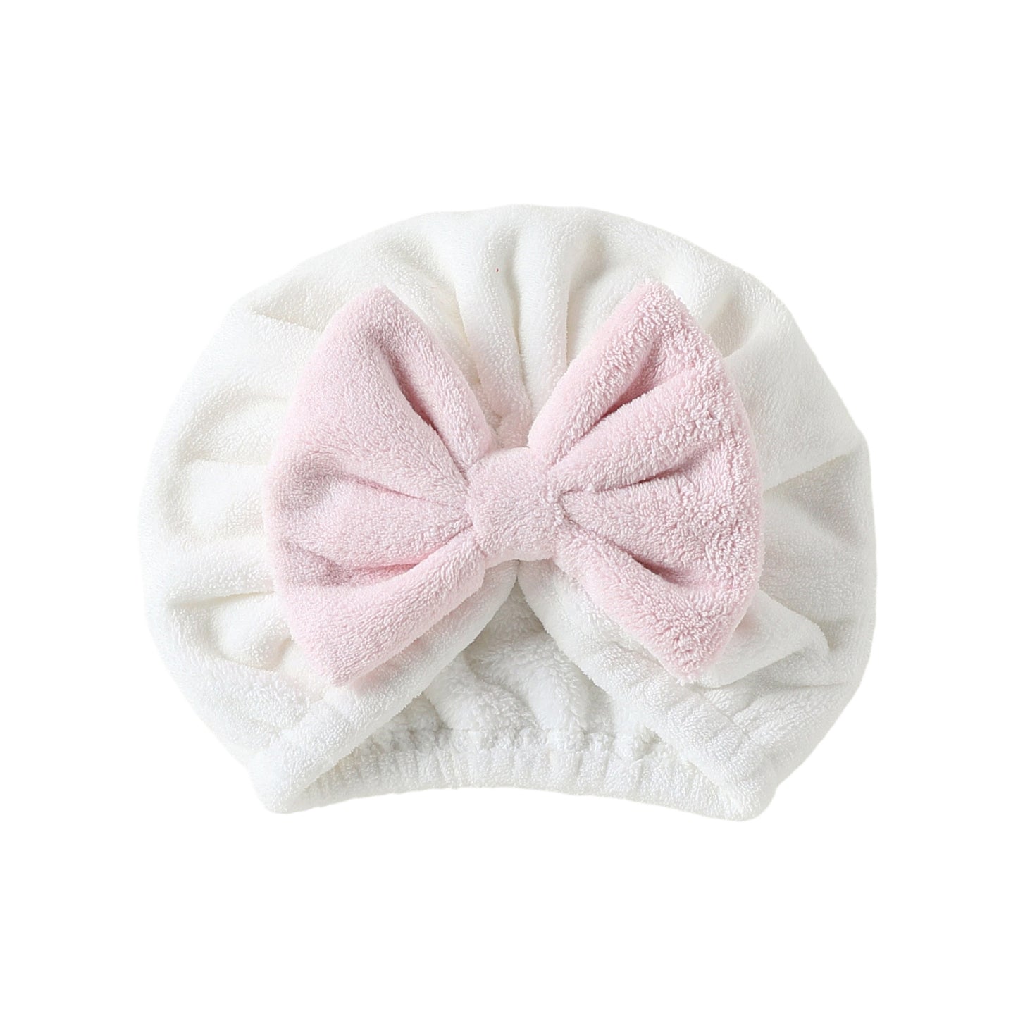 Cute Bow Fast-Absorb Drying Cap for Girls, MyKids-USA®, Hair Pins, Claws & Clips, MyKids-USA - Size/Age - S (1-3Y) - Color - Beige -  -  - TR2506012314-A.