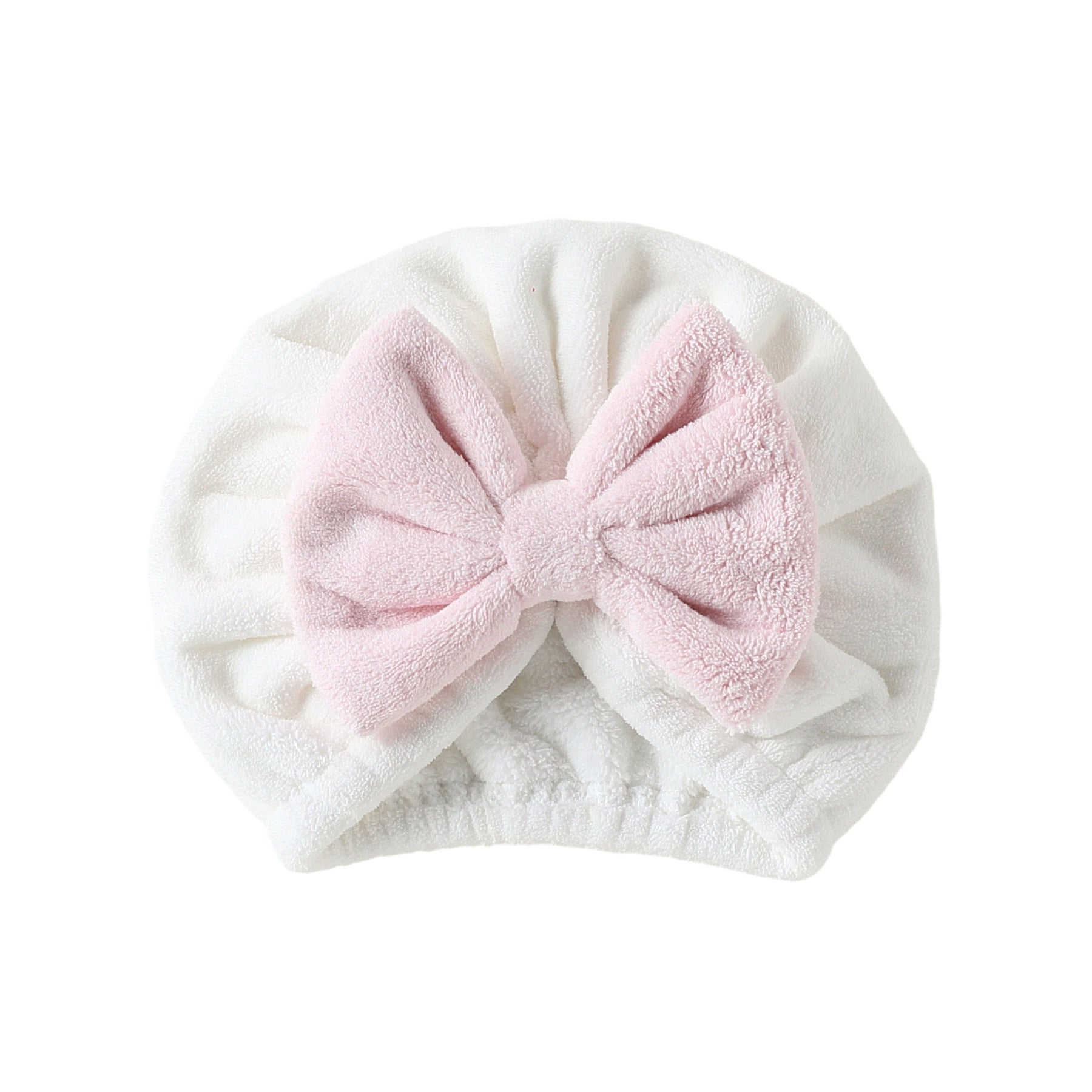 Cute Bow Fast-Absorb Drying Cap for Girls, MyKids-USA®, Hair Pins, Claws & Clips, MyKids-USA - Size/Age - S (1-3Y) - Color - Beige -  -  - TR2506012314-A.