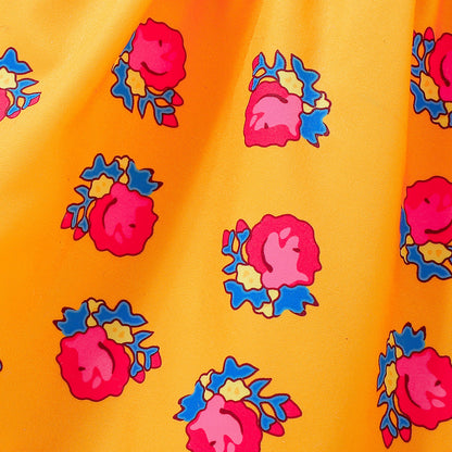 Design Summer Baby Kids Girls Sleeveless Flowers Pattern Dress with Hat