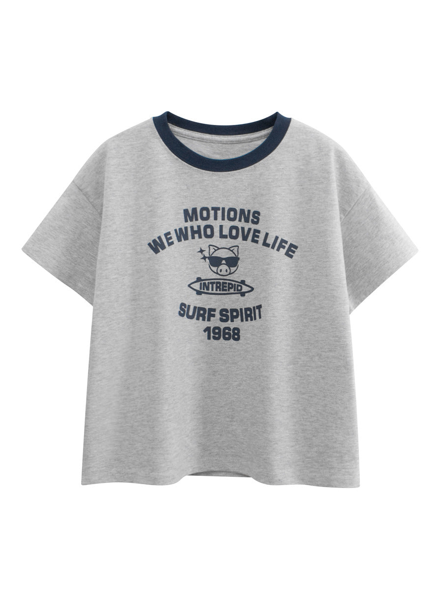 Arrival Letters Print Kids’ T-Shirt in European and American Style for Summer, MyKids-USA®, Baby & Toddler Tops, MyKids-USA -  -  -  -  -  -  - 