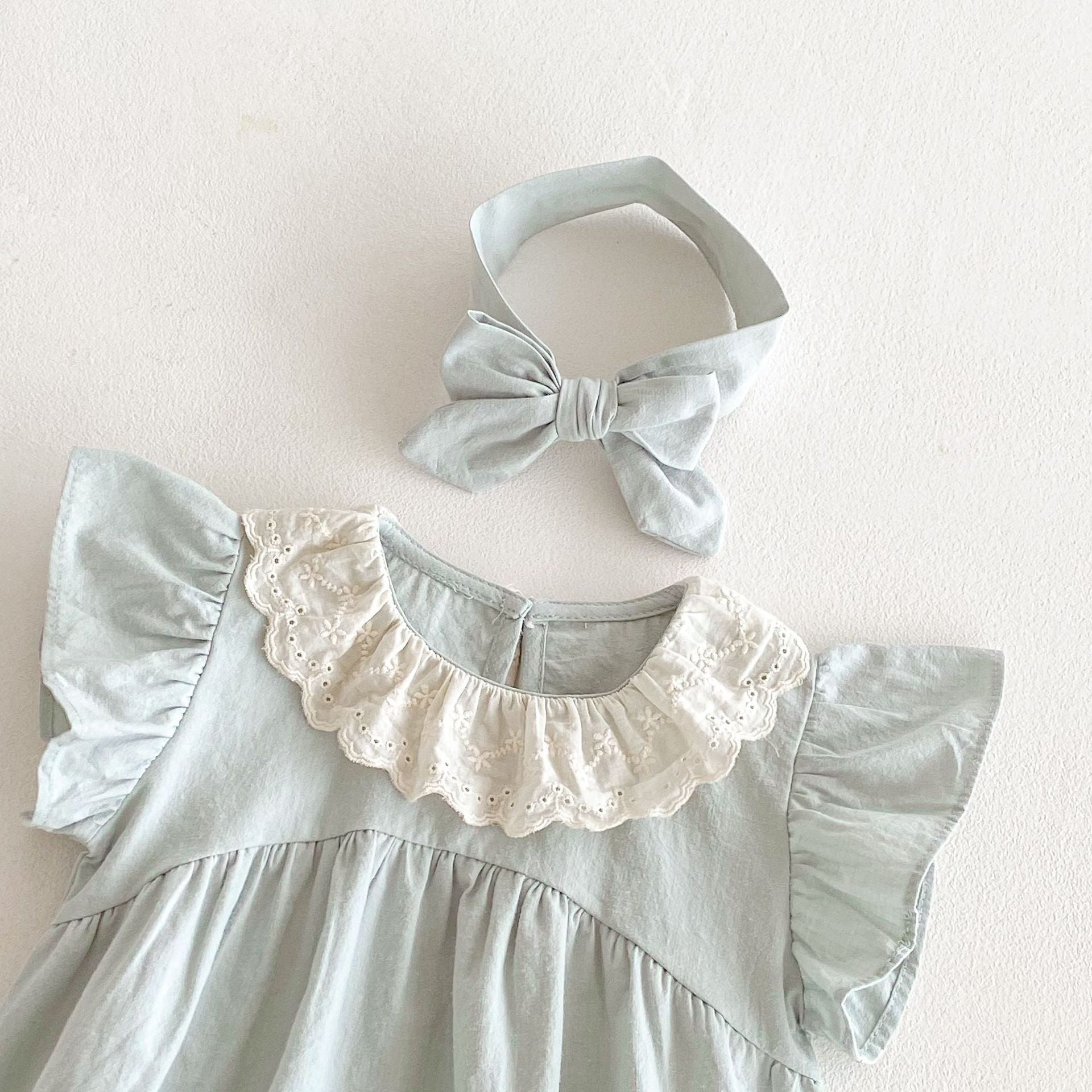 Summer Arrival Baby Girls Cute Fly Sleeves Color Patchwork Onesies, MyKids-USA®, Baby One-Pieces, MyKids-USA -  -  -  -  -  -  - 