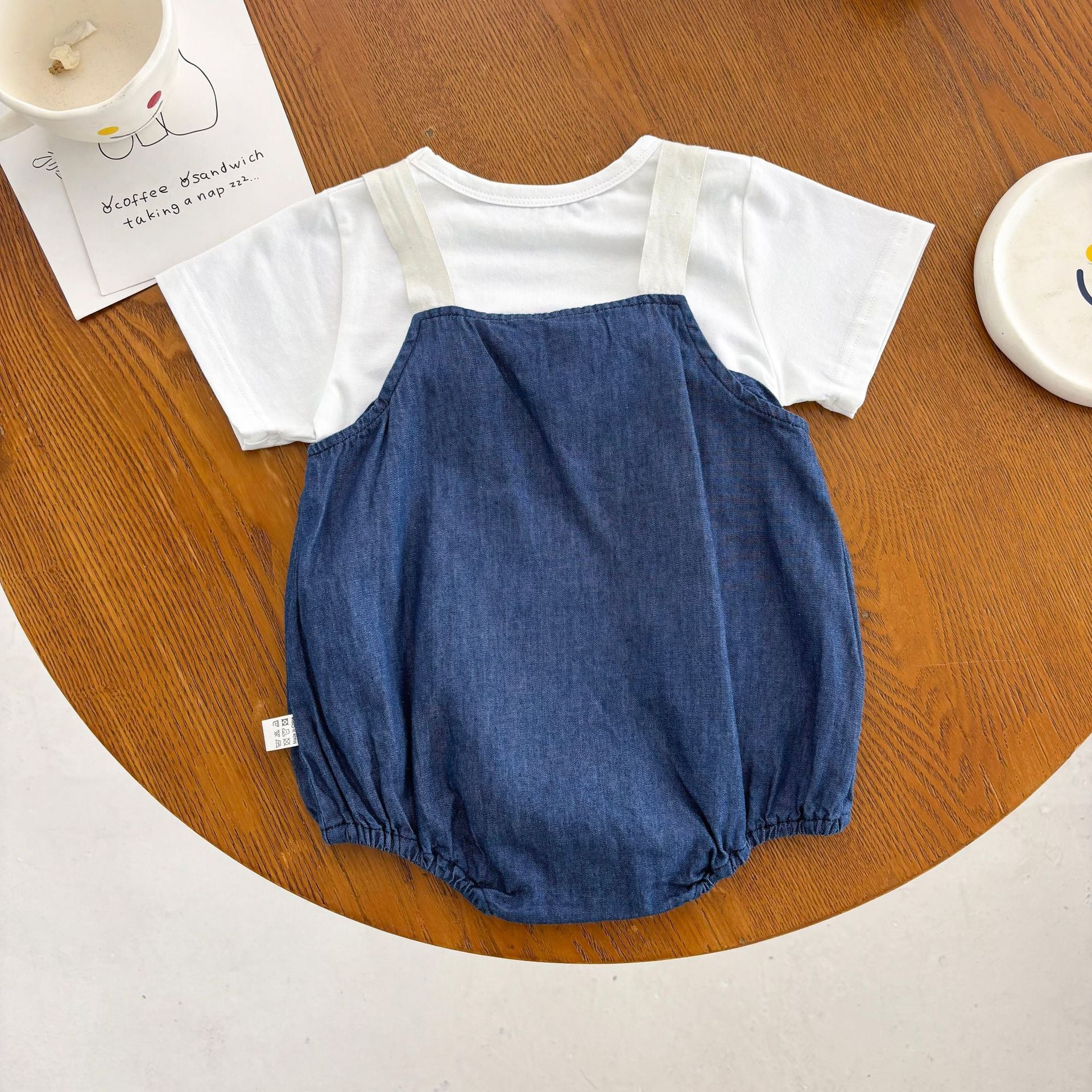 Summer Arrival Baby Kids Unisex Sleeveless Rabbit Cartoon Strap Onesies Overalls and White T-Shirt Clothing Set, MyKids-USA®, Baby & Toddler Outfits, MyKids-USA -  -  -  -  -  -  - 