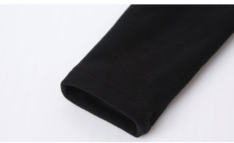 Girls Single Breasted Cardigan Tops Black Dress Sets