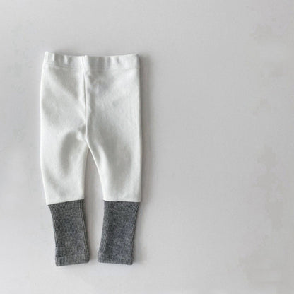 Baby Boy And Girl Color Patchwork Spring and Autumn Casual Pants, MyKids-USA®, Trousers, MyKids-USA - Size/Age - 73 (6-9M) - Color - White -  -  - TR2512251105-C.