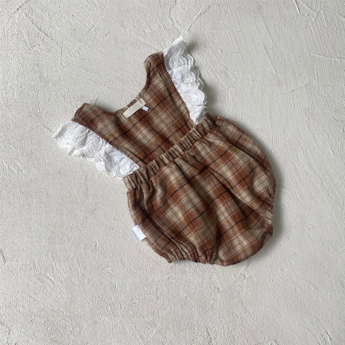 Autumn and Spring Arrival Baby Girls Plaid Pattern Sleeveless V Neck Bodysuit, MyKids-USA®, Bodysuits, MyKids-USA -  -  -  -  -  -  - .