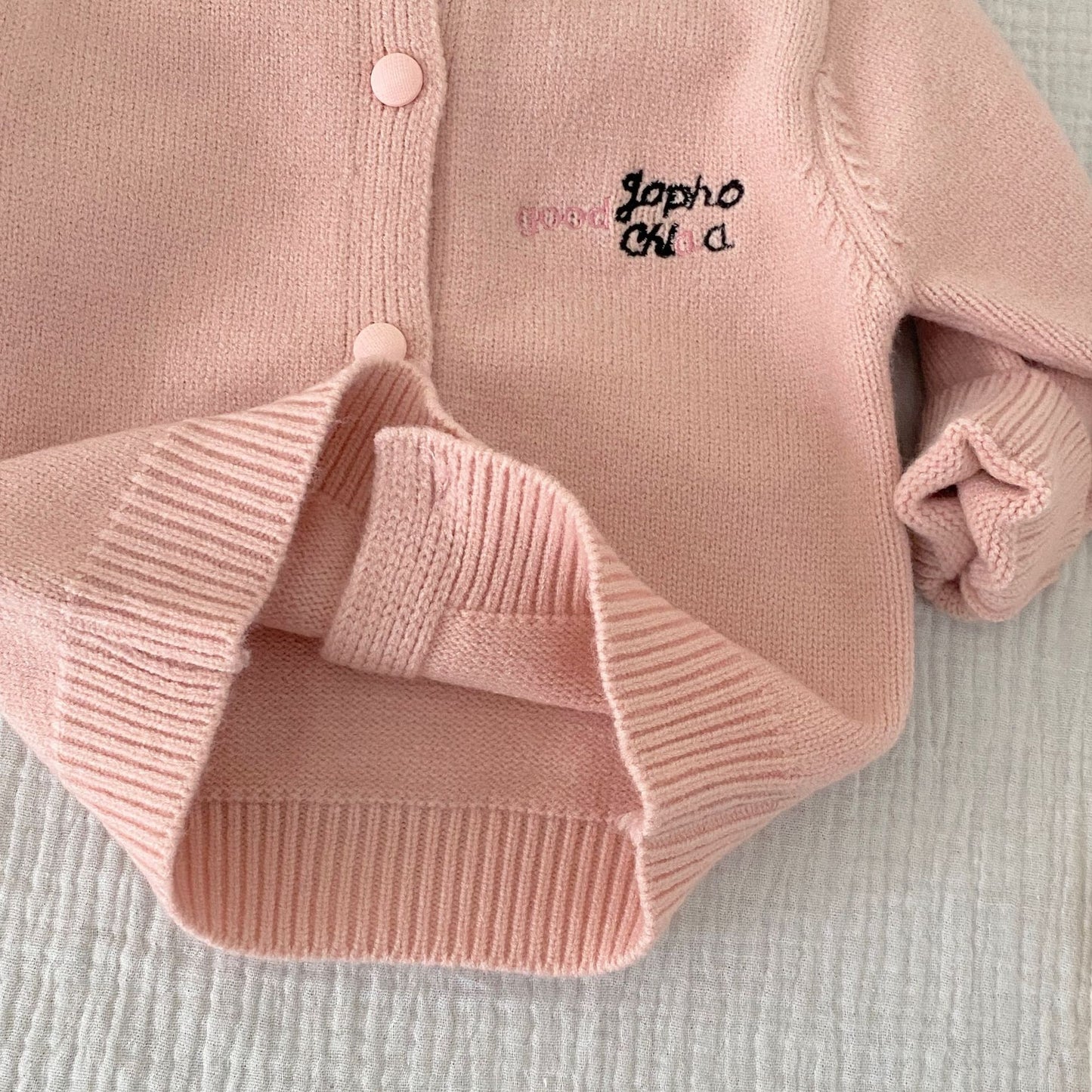 Winter and Autumn Baby Kids Girls Letters Pattern Long Sleeves Cardigan and Plain Pants Knitted Clothing Set, MyKids-USA®, Baby & Toddler Outfits, MyKids-USA -  -  -  -  -  -  - 