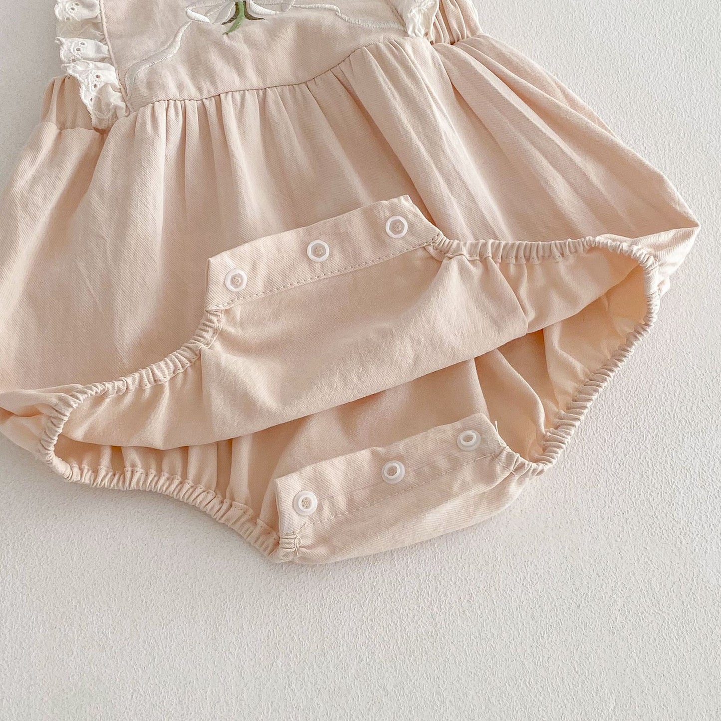 Summer Arrival Baby Girls Sleeveless Flowers Pattern Embroidered Bodysuit Overalls, MyKids-USA®, Baby & Children's One-Pieces, MyKids-USA -  -  -  -  -  -  - .