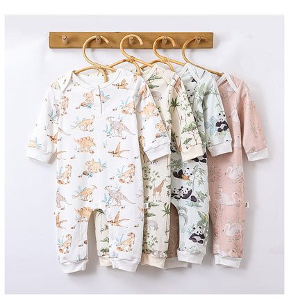 Autumn and Spring Arrival Baby Unisex Animals Pattern Long Sleeves Crew Neck Rompers, MyKids-USA®, Baby One-Pieces, MyKids-USA -  -  -  -  -  -  - 