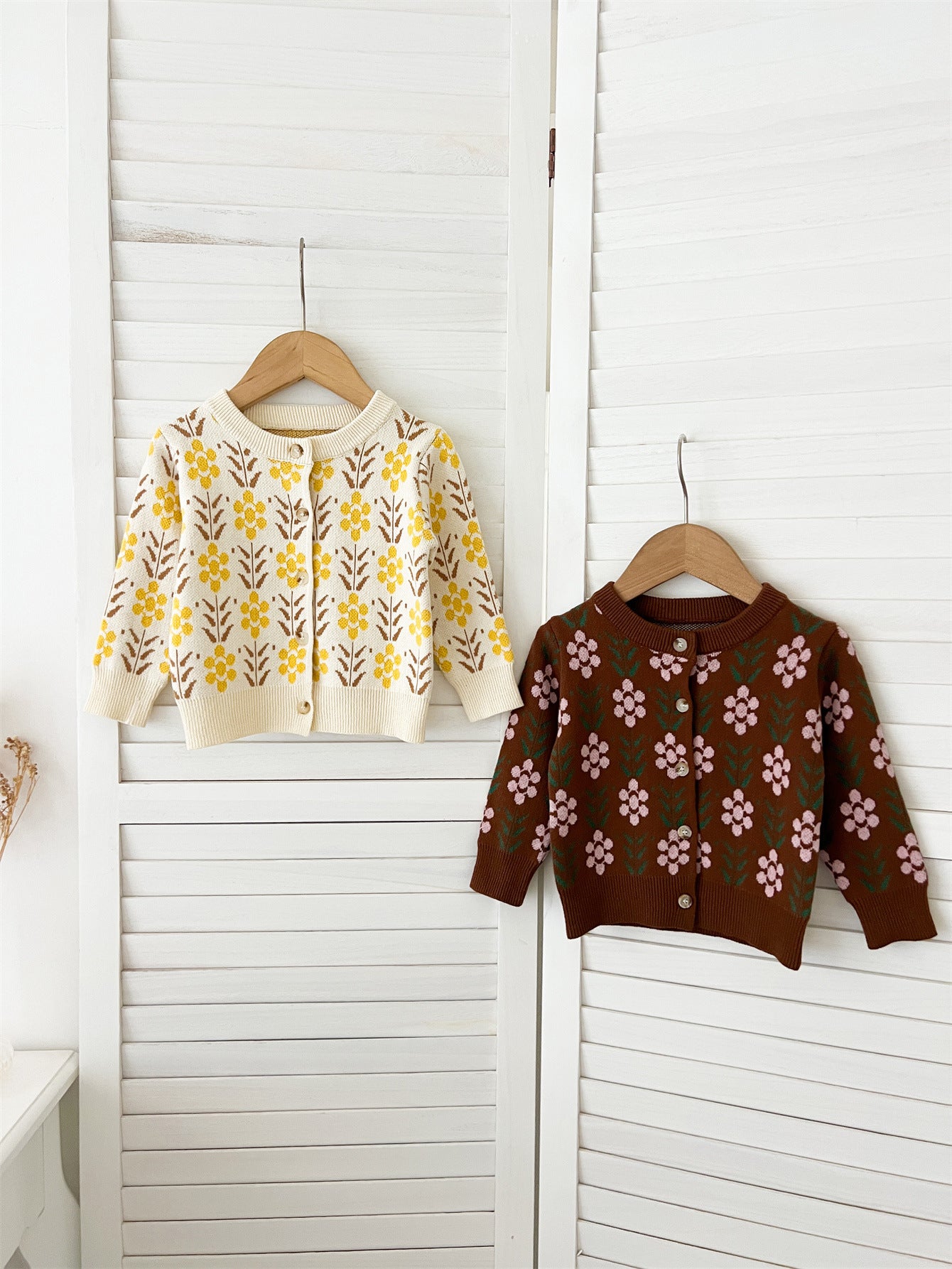 Arrival Baby Kids Girls Comfortable Floral Pattern Knitted Long Sleeves Cardigan, MyKids-USA®, Baby & Toddler Outerwear, MyKids-USA -  -  -  -  -  -  - 