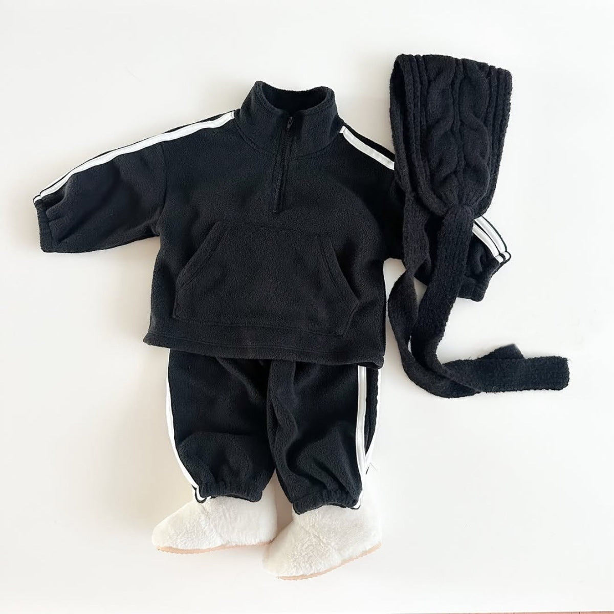 MyKids-USA® Autumn and Winter Baby Kids Unisex Long Sleeves Striped Pullover and Pants Clothing Set