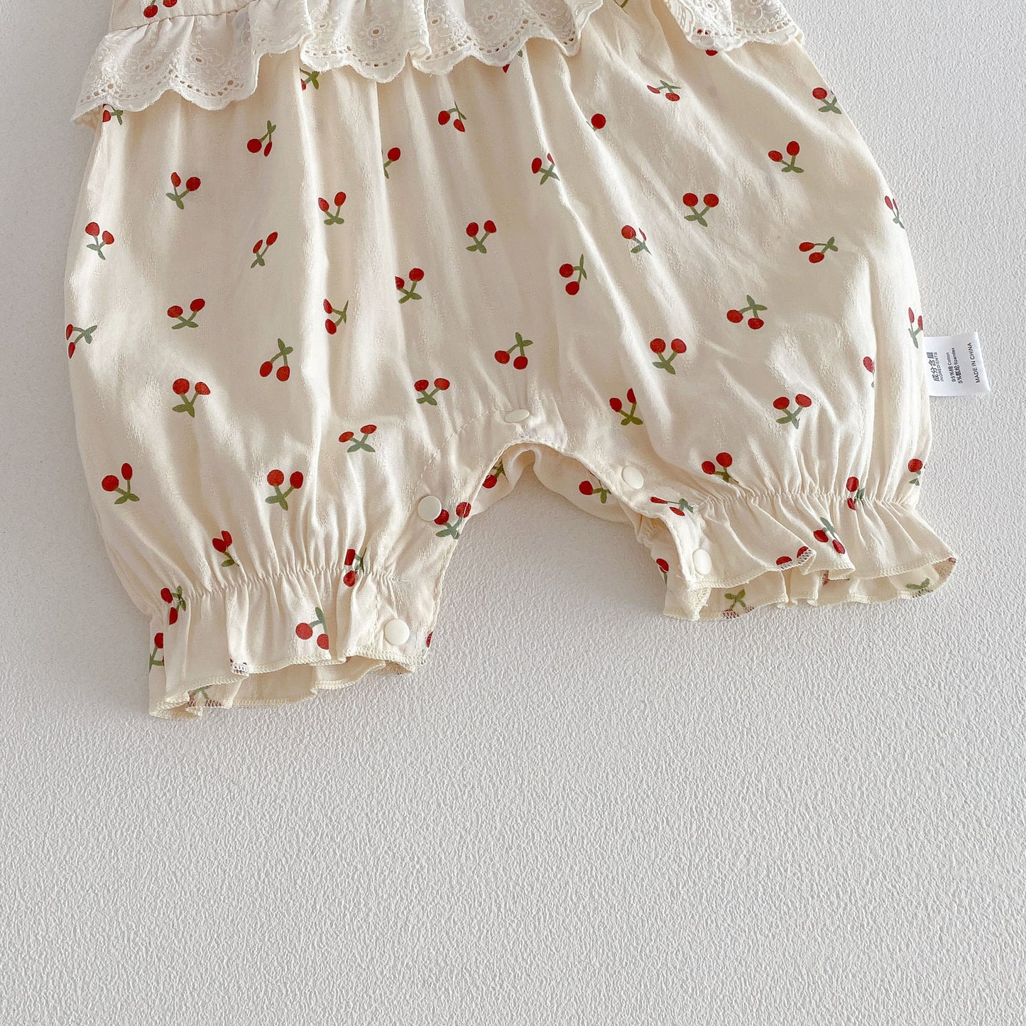 Design Summer Baby Kids Girls Fly Sleeves Cherry Pattern Rompers, MyKids-USA®, Baby & Children's One-Pieces, MyKids-USA -  -  -  -  -  -  - .