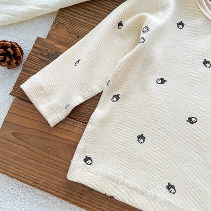 Autumn and Spring Baby Kids Long Sleeves Casual Nuts Pattern Top and Pants Clothing Set, MyKids-USA®, Baby & Toddler Outfits, MyKids-USA -  -  -  -  -  -  - .