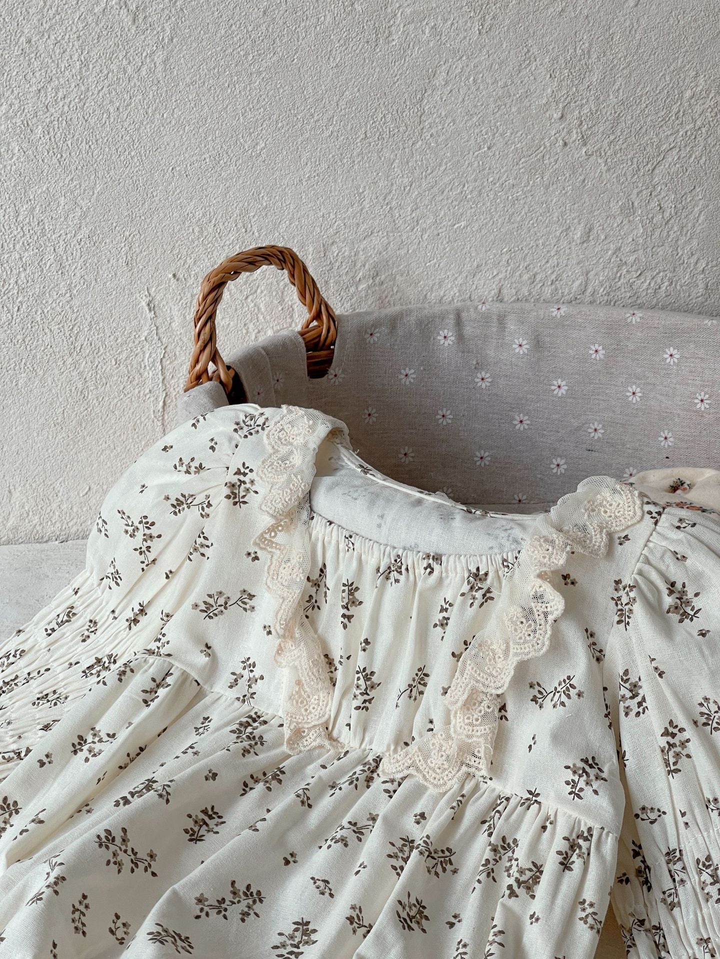 Baby Girls Ruffle Lace Square Neck Floral Soft Onesies, MyKids-USA®, Baby One-Pieces, MyKids-USA -  -  -  -  -  -  - 