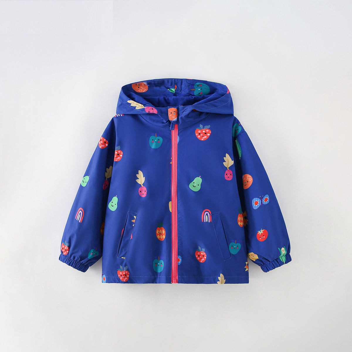 MyKids-USA® Autumn Arrival Girls’ Fruits Cartoon Pattern Coat