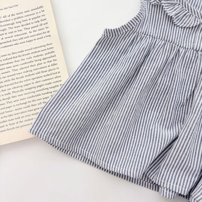 Summer Baby Kids Casual Striped Sleeveless Top Vest with Shorts Clothing Set for Girls, MyKids-USA®, Baby & Toddler Outfits, MyKids-USA -  -  -  -  -  -  - 