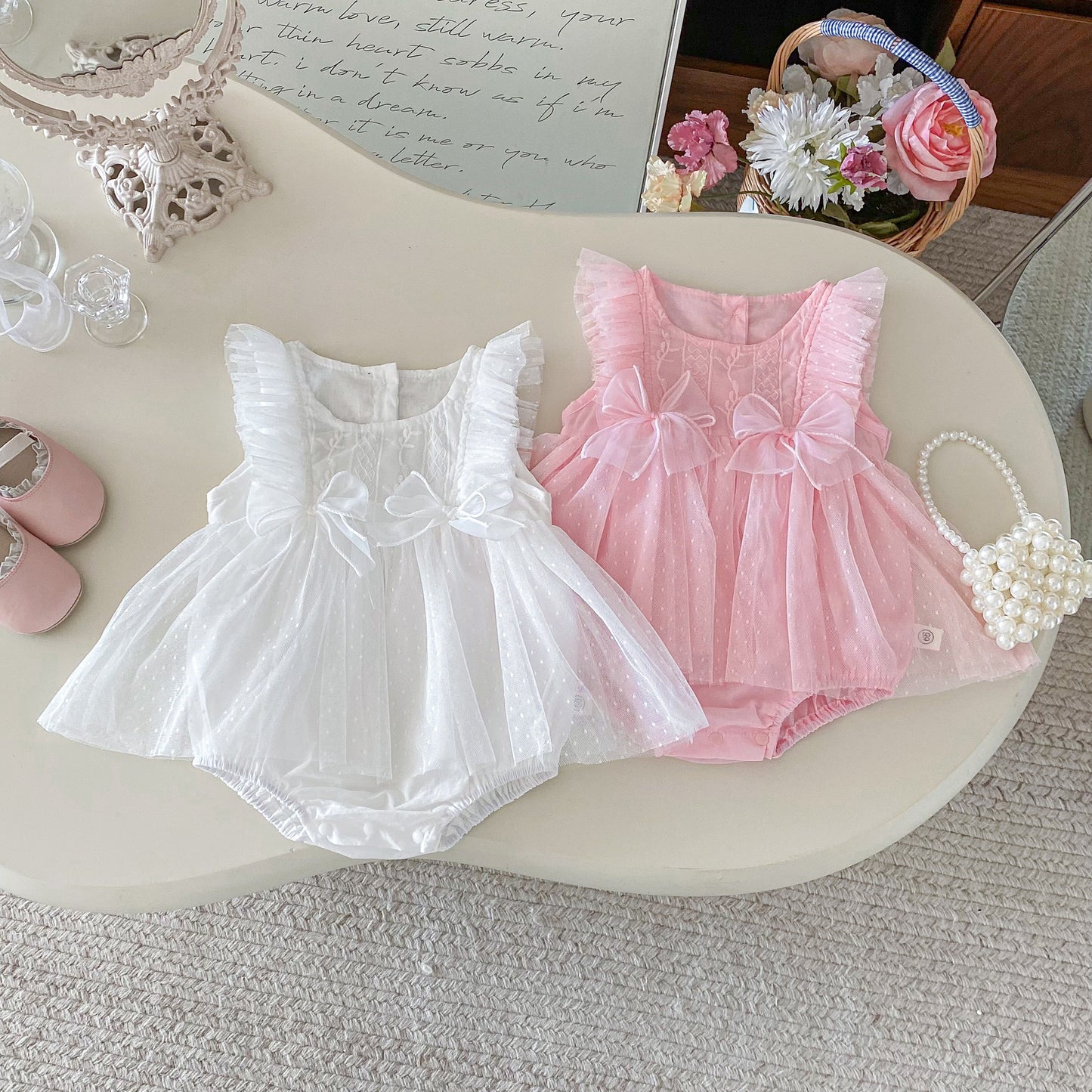 Summer Arrival Baby Girls Sleeveless Flowers Embroidered Pattern Bodysuit Dress, MyKids-USA®, Baby & Toddler Dresses, MyKids-USA -  -  -  -  -  -  - .