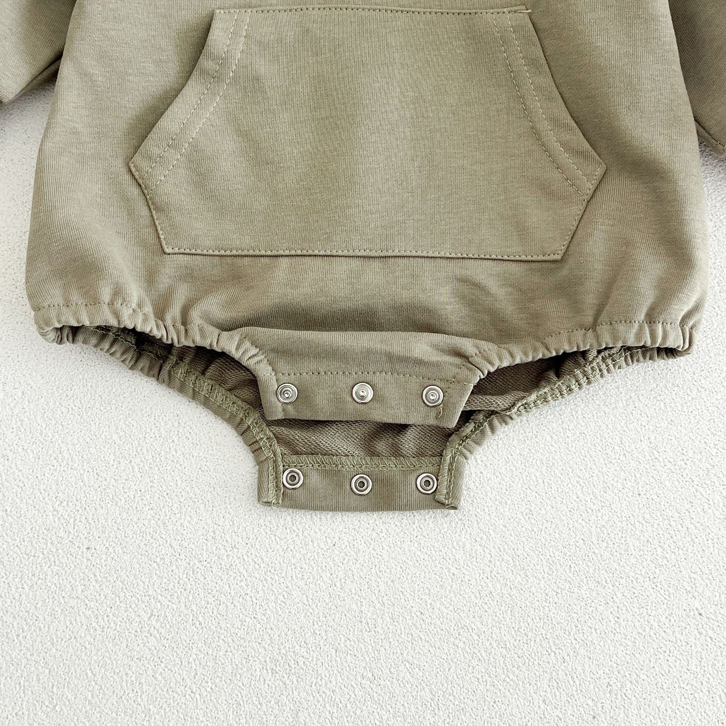 MyKids-USA® Autumn Solid Color Baby Kids Unisex Hooded Bodysuit
