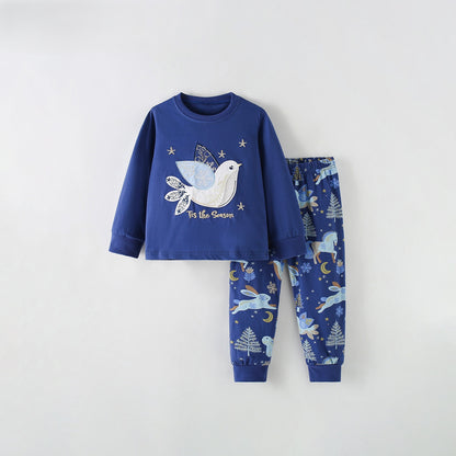 MyKids-USA® Winter Autumn Baby Kids Cartoon Pattern Long Sleeves Sweatshirt and Pants Clothing Set