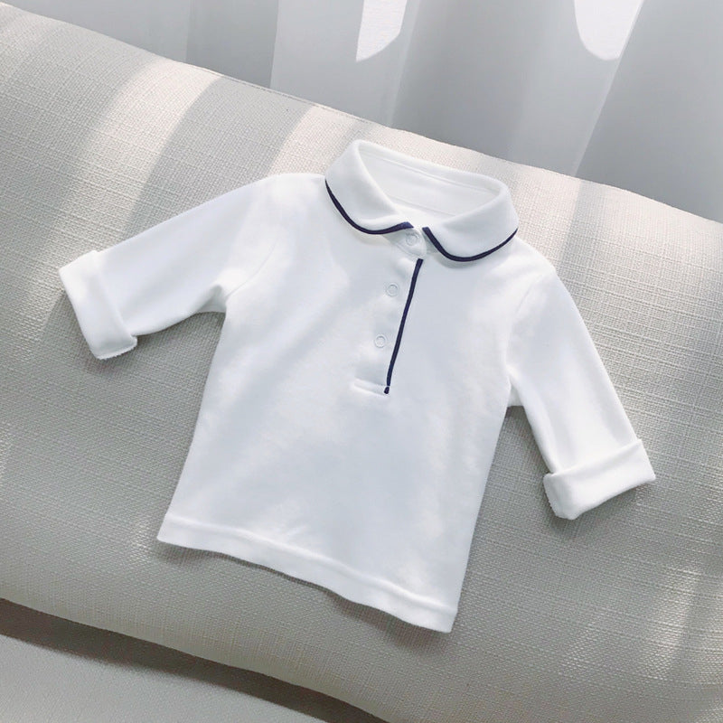 Arrival Spring and Autumn Baby Kids Boys Turn-down Collar Shirt